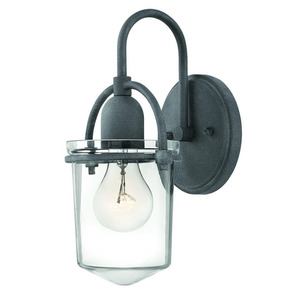 H3030DZ Clancy 1 Bulb Wall Sconce - Aged Zinc H3030DZ Clancy 1 Bulb Wall Sconce - Aged Zinc