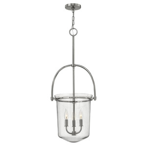 H3033PN Clancy Entrance / Foyer Pendant Light - Polished Nickel