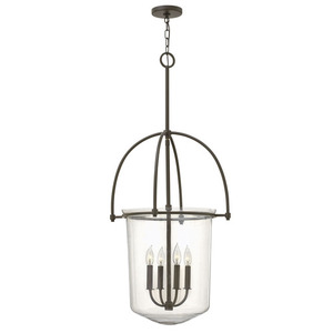 H3034KZ Clancy Entrance / Foyer Pendant Light - Buckeye Bronze