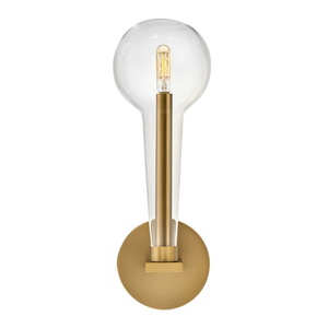 H30520LCB Alchemy 1 Bulb Wall Sconce - Lacquered Brass