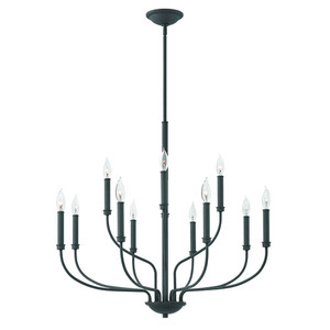 H3078KZ Alister Mid Sized Chandelier Chandelier - Buckeye Bronze