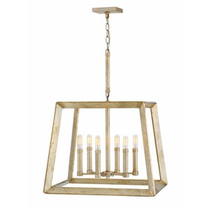 H3106SL Tinsley Entrance / Foyer Pendant Light - Silver Leaf