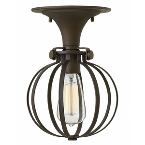 H3115OZ Congress Semi Flush Mount Ceiling Light - Oil Rubbed Bronze