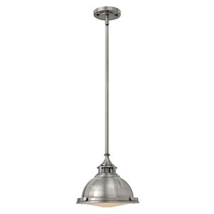 H3122PL Amelia Down Light Pendant Light - Polished Antique Nickel