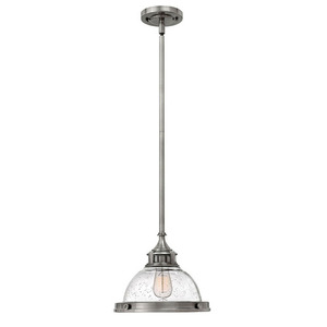 H3123PL Amelia Down Light Pendant Light - Polished Antique Nickel