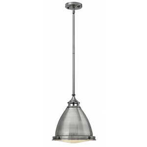 H3126PL Amelia Down Light Pendant Light - Polished Antique Nickel