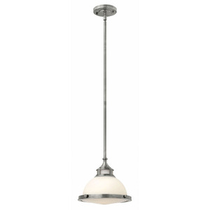 H3127PLGU24 Amelia Down Light Pendant Light - Polished Antique Nickel