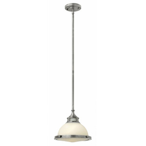 H3127PL Amelia Down Light Pendant Light - Polished Antique Nickel