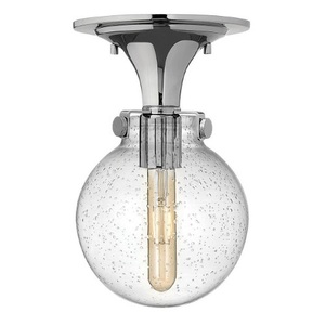 H3149CMCS Congress Semi Flush Mount Ceiling Light - Chrome / Clear Seedy H3149CMCS Congress Semi Flush Mount Ceiling Light - Chrome / Clear Seedy