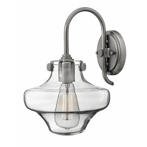 H3171AN Congress 1 Bulb Wall Sconce - Antique Nickel H3171AN Congress 1 Bulb Wall Sconce - Antique Nickel