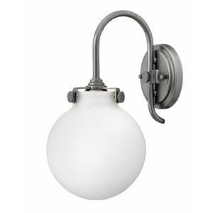 H3173AN Congress 1 Bulb Wall Sconce - Antique Nickel H3173AN Congress 1 Bulb Wall Sconce - Antique Nickel