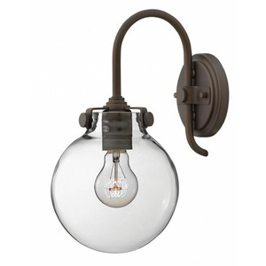 H3174OZ Congress 1 Bulb Wall Sconce - Oil Rubbed Bronze H3174OZ Congress 1 Bulb Wall Sconce - Oil Rubbed Bronze