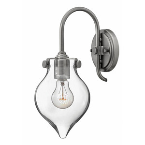 H3177AN Congress 1 Bulb Wall Sconce - Antique Nickel H3177AN Congress 1 Bulb Wall Sconce - Antique Nickel