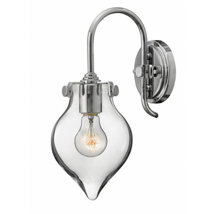 H3177CM Congress 1 Bulb Wall Sconce - Chrome H3177CM Congress 1 Bulb Wall Sconce - Chrome