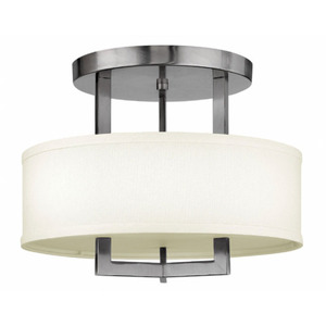 H3200ANLED Hampton Semi Flush Mount Ceiling Light - Antique Nickel H3200ANLED Hampton Semi Flush Mount Ceiling Light - Antique Nickel