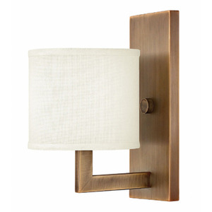 H3210BR Hampton 1 Bulb Wall Sconce - Brushed Bronze H3210BR Hampton 1 Bulb Wall Sconce - Brushed Bronze