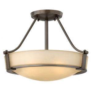 H3220OBLED Hathaway Semi Flush Mount Ceiling Light - Olde Bronze / Gold H3220OBLED Hathaway Semi Flush Mount Ceiling Light - Olde Bronze / Gold
