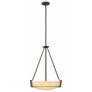 H3222OBLED Hathaway Up Light Pendant Light - Olde Bronze / Gold