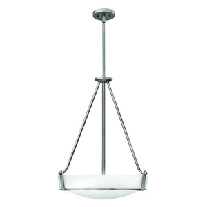 H3222ANGU24 Hathaway Down Light Pendant Light - Antique Nickel / White