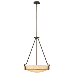 H3222OB Hathaway Up Light Pendant Light - Olde Bronze / Gold