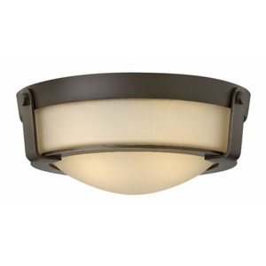 H3223OB Hathaway Flush Mount Ceiling Light - Olde Bronze / Gold