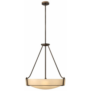 H3224OBLED Hathaway Up Light Pendant Light - Olde Bronze / Gold