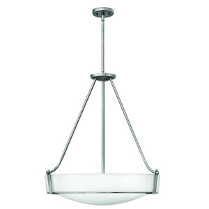 H3224ANGU24 Hathaway Down Light Pendant Light - Antique Nickel / White