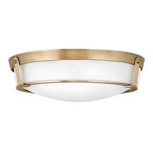 H3226HBLED Hathaway Flush Mount Ceiling Light - Heritage Brass