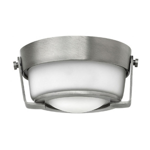 H3228AN Hathaway Flush Mount Ceiling Light - Antique Nickel / White