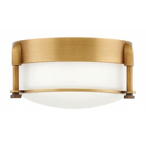 H3230HB Colbin Flush Mount Ceiling Light - Heritage Brass