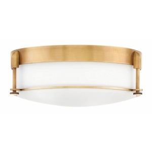 H3233HB Colbin Flush Mount Ceiling Light - Heritage Brass