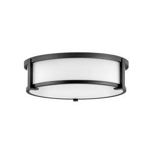 H3243BK Lowell Flush Mount Ceiling Light - Black H3243BK Lowell Flush Mount Ceiling Light - Black