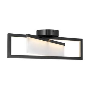 H32503BLK Folio Flush Mount Ceiling Light - Black