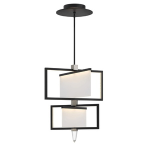 H32506BLK Folio Entrance / Foyer Pendant Light - Black