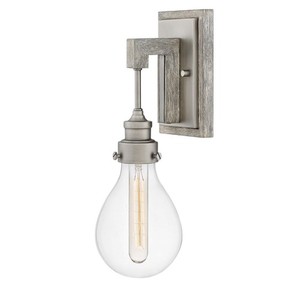 H3260PW Denton 1 Bulb Wall Sconce - Pewter