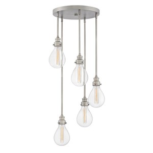 H3265PW Denton Multi Light Pendant Light - Pewter