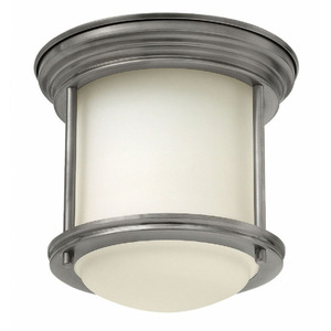 H3300ANLED Hadley Flush Mount Ceiling Light - Antique Nickel H3300ANLED Hadley Flush Mount Ceiling Light - Antique Nickel