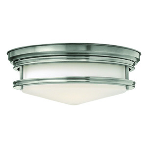 H3301ANGU24 Hadley Semi Flush Mount Ceiling Light - Antique Nickel