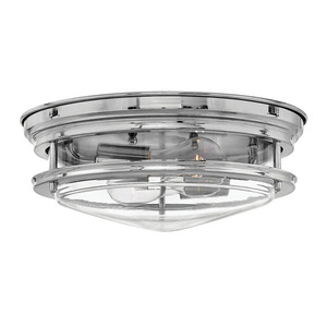 H3302CMCL Hadley Flush Mount Ceiling Light - Chrome