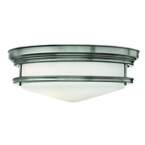 H3304ANGU24 Hadley Semi Flush Mount Ceiling Light - Antique Nickel