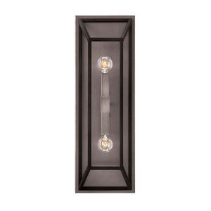 H3330DZ Fulton Multi Bulb Wall Sconce - Aged Zinc