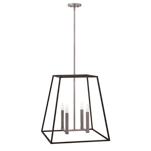 H3336DZ Fulton Entrance / Foyer Pendant Light - Aged Zinc