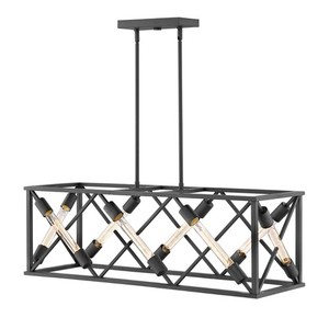 H3378SK Hewitt Linear Pendant Pendant Light - Satin Black