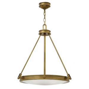 H3384HB Collier Down Light Pendant Light - Heritage Brass