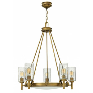 H3385HB Collier Mid Sized Chandelier Chandelier - Heritage Brass