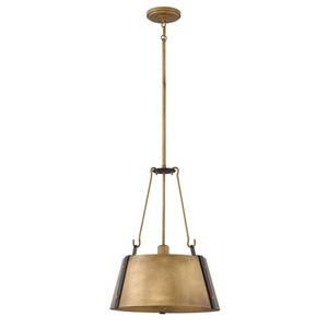 H3394RS Cartwright Down Light Pendant Light - Rustic Brass