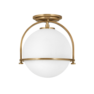 H3403HB Somerset Flush Mount Ceiling Light - Heritage Brass