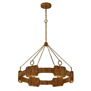 H34106BNG Raffi Mid Sized Chandelier Chandelier - Burnished Gold