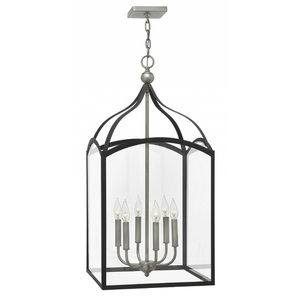 H3414DZ Clarendon Entrance / Foyer Pendant Light - Aged Zinc