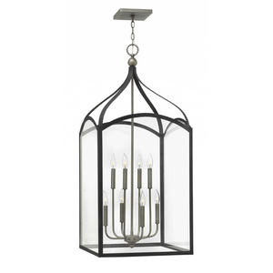 H3418DZ Clarendon Entrance / Foyer Pendant Light - Aged Zinc